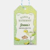 Étiquettes-cadeau La fête de jeune fille de Margs et de mariage (Devant)