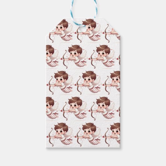 Étiquettes-cadeau La flèche de Cupidon Be My Valentine (Devant)