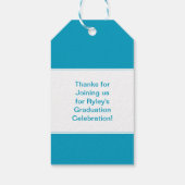 Étiquettes-cadeau La graduation favorise le monogramme personnalisé  (Dos)