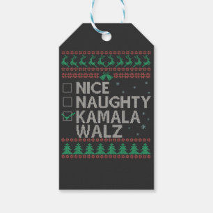 Étiquettes-cadeau La Kamala Harris Ugly Christmas Sweat Election