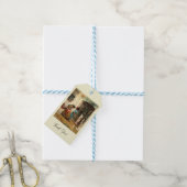 Étiquettes-cadeau La Leçon de couture par Frederick Bridgman (Avec de laficelle)