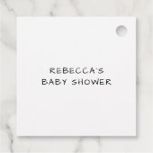 Étiquettes Cadeau La maman doit être Halloween Baby shower Merci (Dos)