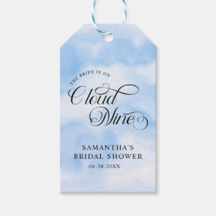 Étiquettes-cadeau La Mariée Est Sur Cloud Neuf Fête des mariées Bien