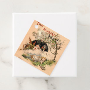 Étiquettes Cadeau La Nursery Alice 1890 Couverture Vintage Wonderlan