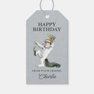 Étiquettes-cadeau Là où les choses sauvages sont Joyeux Anniversaire