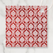 Étiquettes Cadeau La Parties scintillant Damask Las Vegas Mariage Co (Dos)