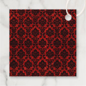 Étiquettes Cadeau La Parties scintillant Damask Las Vegas Mariage Co (Dos)