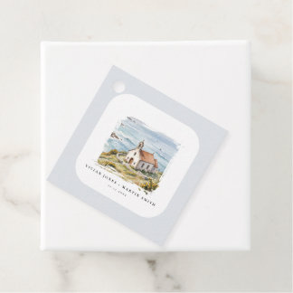 Étiquettes Cadeau La petite chapelle au bord de la mer Mariage