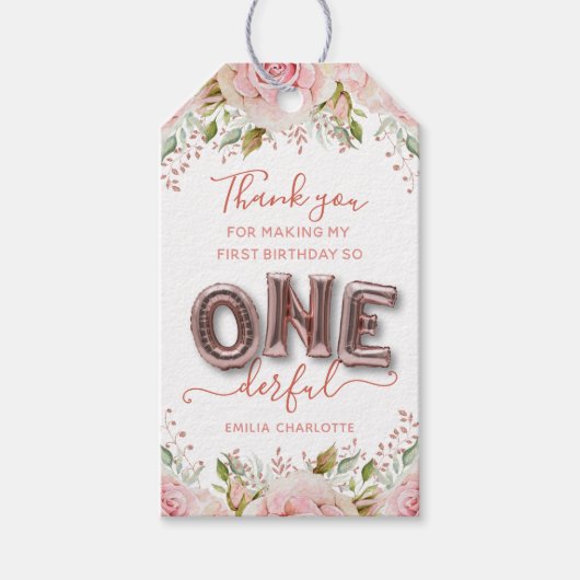 Étiquettes-cadeau La petite Miss Merci (Devant)