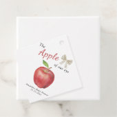 Étiquettes Cadeau La pomme de notre Baby shower oculaire (En situation)