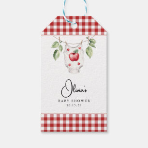 Étiquettes-cadeau La pomme de notre Baby shower oculaire