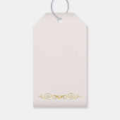 Étiquettes-cadeau La princesse d'or Tiara Quinceanera (Dos)