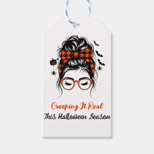 Étiquettes-cadeau La Saison D'Halloween Se Réalise (Devant)