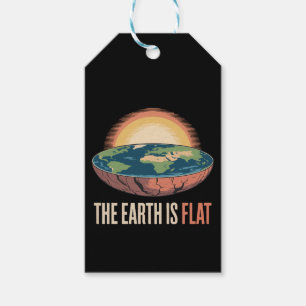 Étiquettes-cadeau La Terre Est Une Théorie Humoristique Plate