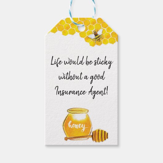 Étiquettes-cadeau La vie serait Sticky Assurance Agent (Devant)