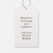 Étiquettes-cadeau Labrador Theme Chien Baby shower Pink Lab (Dos)