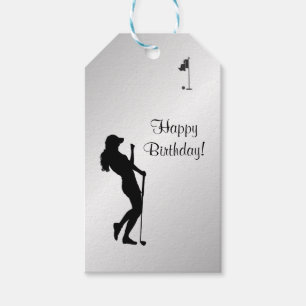Étiquettes-cadeau Ladies Golfer Birthday