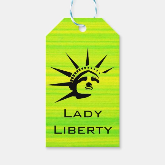 Étiquettes-cadeau Lady Liberty (Devant)