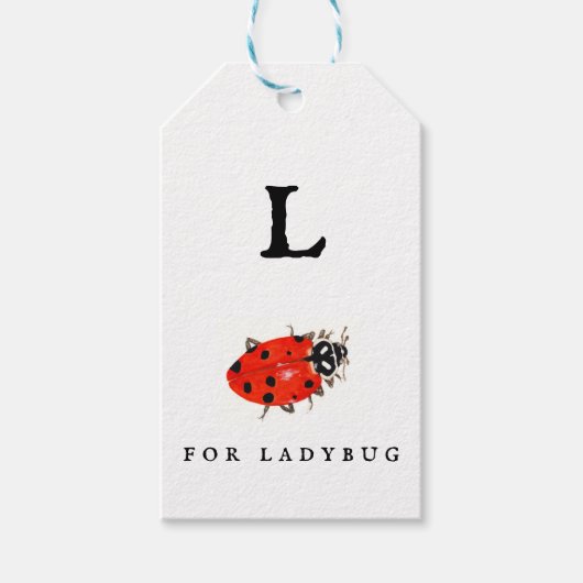 Étiquettes-cadeau Ladybug (Devant)
