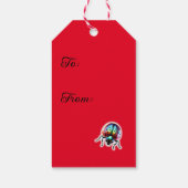 Étiquettes-cadeau Ladybug moderne (Dos)