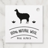 Étiquettes Cadeau Laine naturelle | Real Alpaca (Dos)