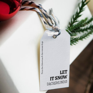 Étiquettes-cadeau Laisse-Le Pailler ! Noël personnalisé