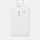 Étiquettes-cadeau Laisser la neige flocons de neige Embossée étiquet (Dos)