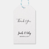 Étiquettes-cadeau laisser l'amour brillant mariage faveur glisse bât (Dos)