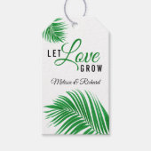Étiquettes-cadeau Laisser l'amour croître Tropical Foliage Mariage M (Devant)