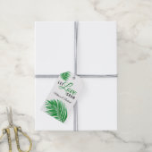 Étiquettes-cadeau Laisser l'amour croître Tropical Foliage Mariage M (Avec de la ficelle)