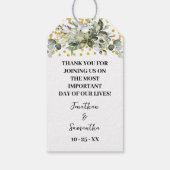 Étiquettes-cadeau Laisser l'amour grandir cadeau Plante Eucalyptus G (Dos)