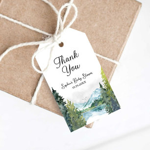 Étiquettes-cadeau Laisser l'aventure commencer Baby shower Merci Tag