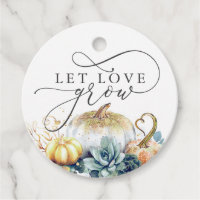 Laissez l'amour grandir Succulents et Citrouilles
