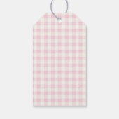 Étiquettes-cadeau Lait et biscuits rose fête d'anniversaire Favorise (Dos)