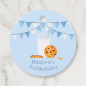 Étiquettes Cadeau Lait et cookies (Devant)