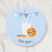 Étiquettes Cadeau Lait et cookies (Devant)