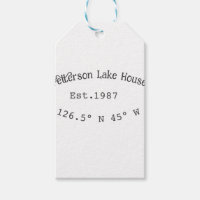 Lake house et. Date année coordonnées personnalisé