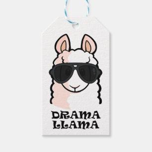 Étiquettes-cadeau Lama de drame