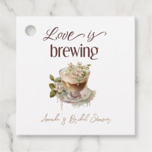 Étiquettes Cadeau L'amour bohème se prépare : Brunch de baby shower 