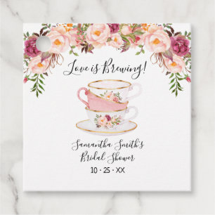 Étiquettes Cadeau L'amour brasse douche thé nuptiale douche