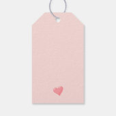 Étiquettes-cadeau l'amour brasse les coeurs merci (Dos)