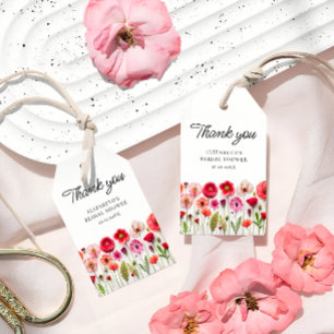 Étiquettes-cadeau L'amour dans la Fleur sauvage en fleurs Fête des m