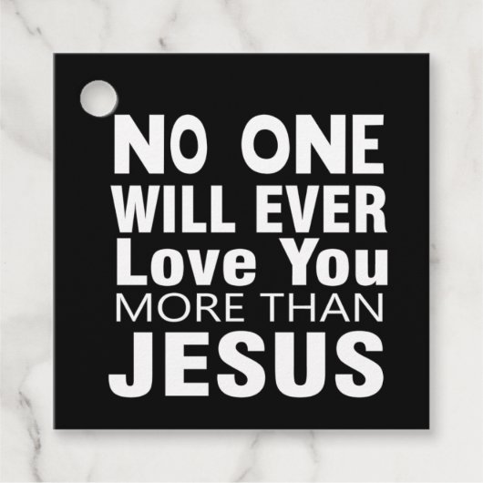 Étiquettes Cadeau L'Amour de Jésus (Devant)