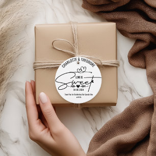 Étiquettes Cadeau L'Amour Élégant Est Un Cœur Sucré Calligraphie Mar
