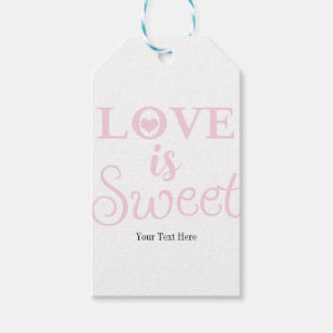 Étiquettes-cadeau L'amour est doux Faveur de mariage personnalisée r