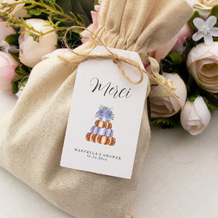 Étiquettes-cadeau L'amour est doux (Macaron) Merci Tags cadeaux