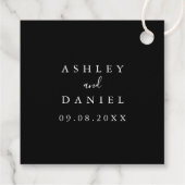 Étiquettes Cadeau L'amour est doux Mariage Floral moderne (Dos)