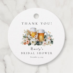 Étiquettes Cadeau L'amour est en train de brasser la bière Shower de