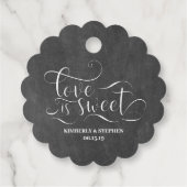 Étiquettes Cadeau L'amour est Mariage (Dos)