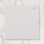 Étiquettes Cadeau L'amour est Mariage gris doux et élégant (Dos)